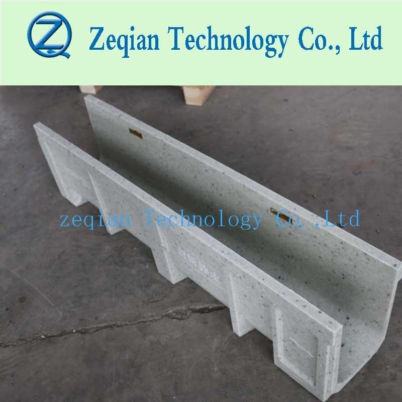 Stamping Steel Cover Polymer Conceret Drain Trench for Drainage System