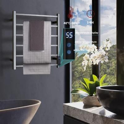 Modern Design Stainless Steel Towel Rack Bathroom Heated Towel Rail Electric Towel Radiator