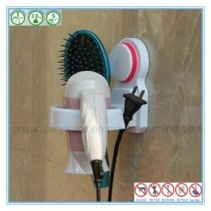 Eco Friendly ABS Hair Dryer Storage Organizer Rack with Suction