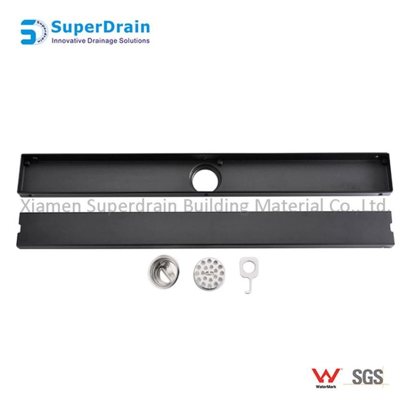 Black Shower Channel Drains by PVD Coating