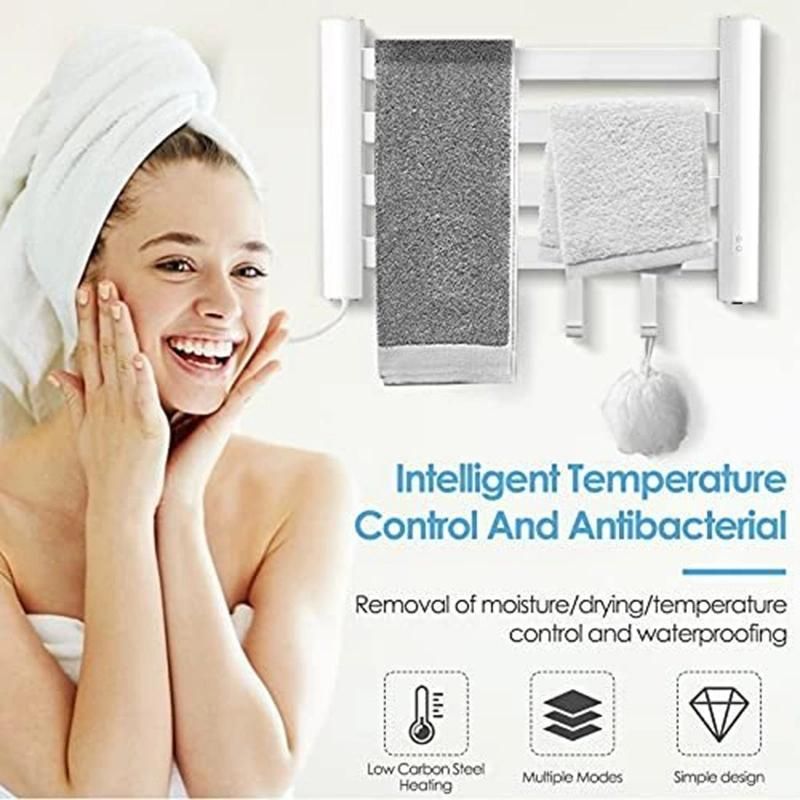 Universal Bathroom Accessories Towel Warmer Racks Intelligent Wall Mounted Electric Towel Heater for Hotel Use