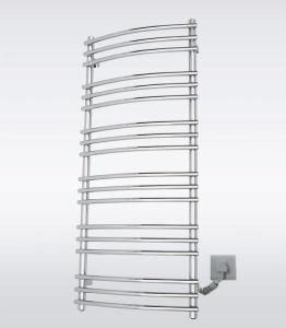 High Quality Curved Wall Mounted Stainless Steel Heated Towel Rack