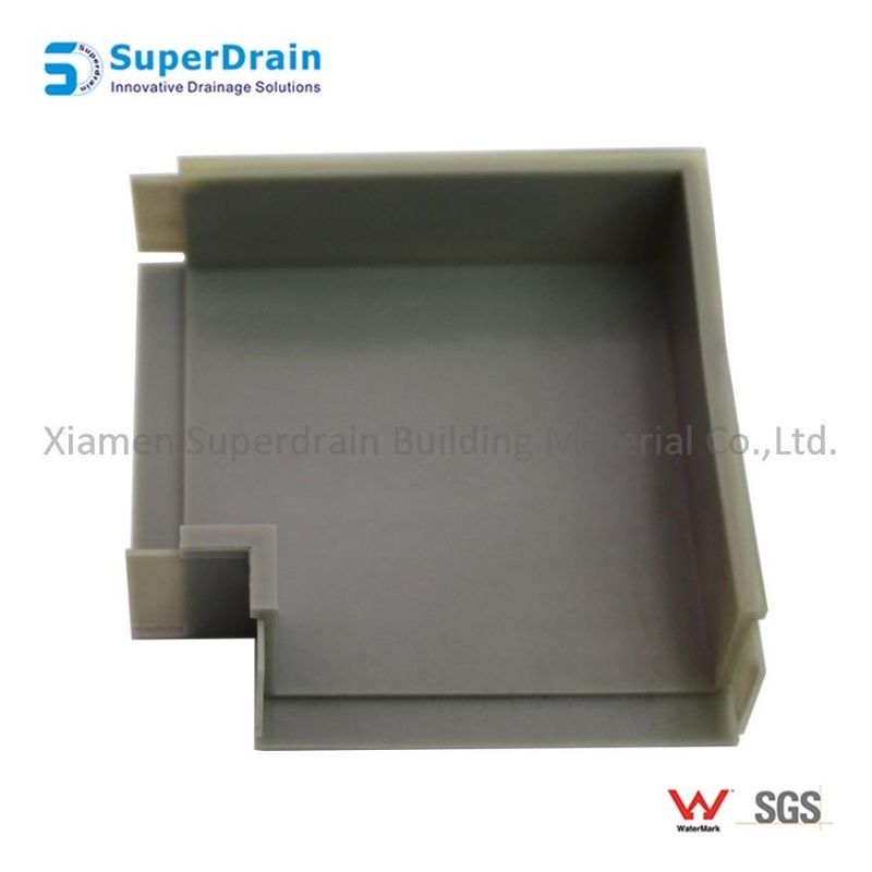 Stainless Steel Tile Insert Grate with UPVC Channel Drain Kit