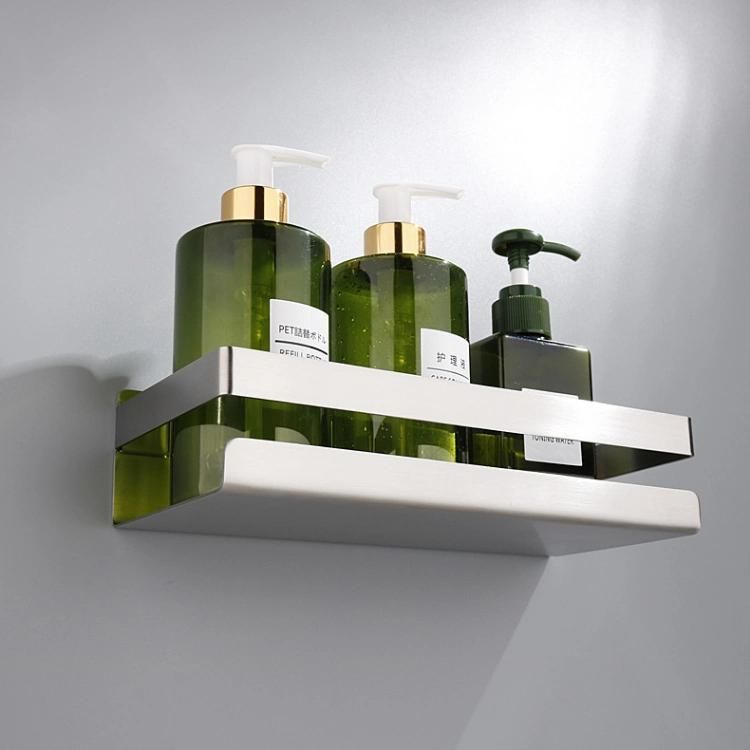 Home Multipurpose Kitchen Bathroom Shelf Wall Holder Storage Adhesive Rack Bathroom Rack Box Sticker Shower Rack Shelf