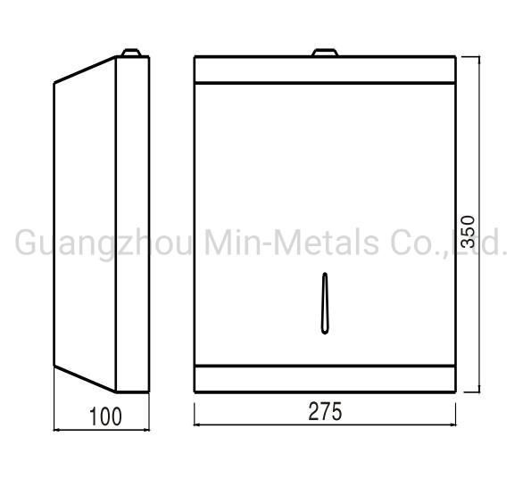 S. S. Paper Towel Dispenser Surface-Mounted Paper Holder Mx-pH219