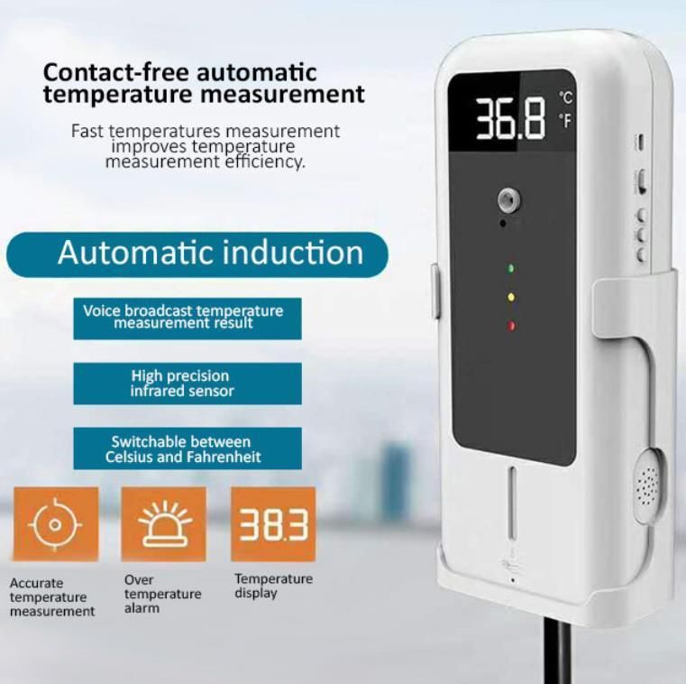 China Factory Wholesale in Stock Yad-001 Temperature Scanner with Sanitizer Automatic Hand Sanitizer Dispenser with Temperature