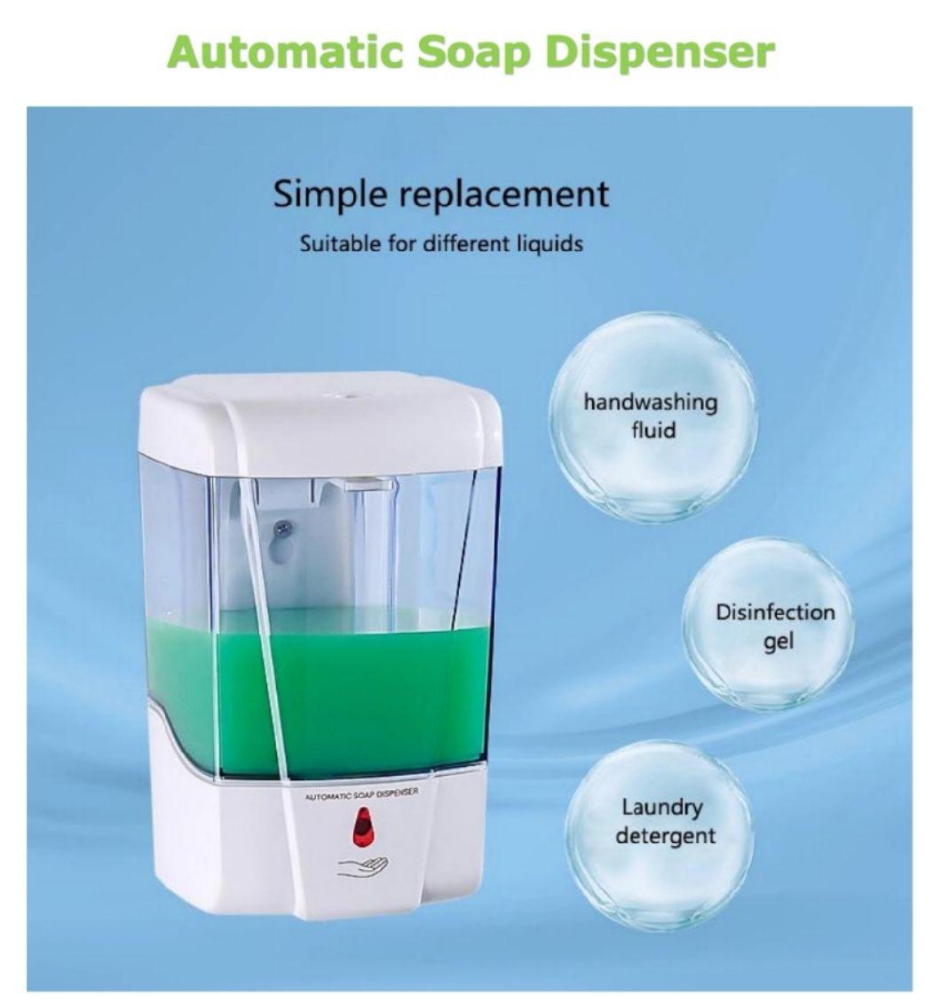 Automatic Liquid Spray Foam Soap Dispenser