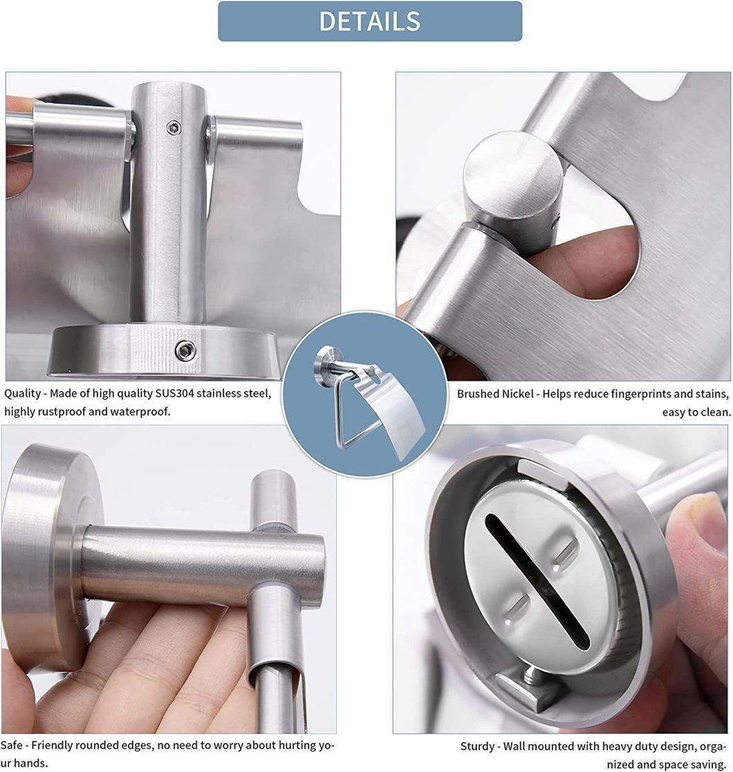 Toilet Paper Holder with Cover Tissue Roll Holder (Z61608)