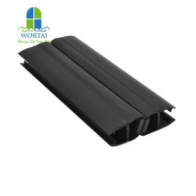 Black Color 135 Degree Magnetic PVC Seal Strip Weather Strip for Bathroom Galss Seal