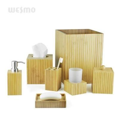 Eco-Friendly Bamboo Bathroom Set/ Bathroom Accessories/ Bath Accessory