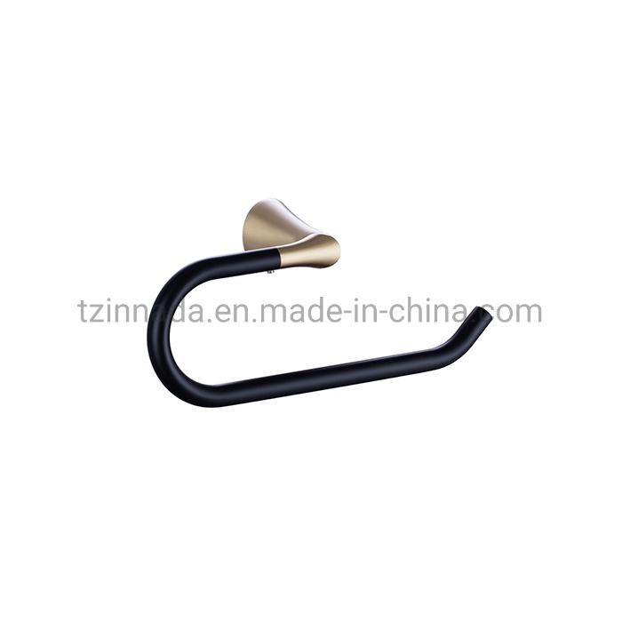 SUS304 Double Color Wall-Mounted Single Coat Hooks Robe Hooks (NC9001-GB)