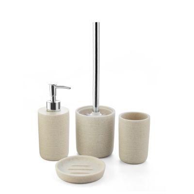 Simple Delicate Sandstone Resin Bathroom Accessories