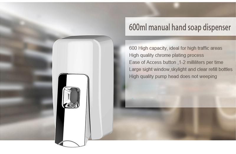 600ml ABS Home Soap Dispenser Wall Mounted