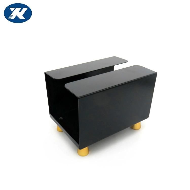 Custom Printed Rectangle Matt Black Steel Stainless Steel Metal Tissue Paper Box