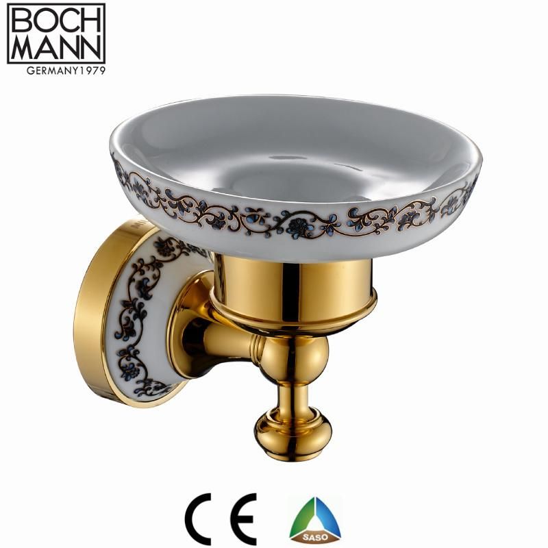 Bochmann Chaoke Brass Rose Gold Bathroom Paper Holder with Cover