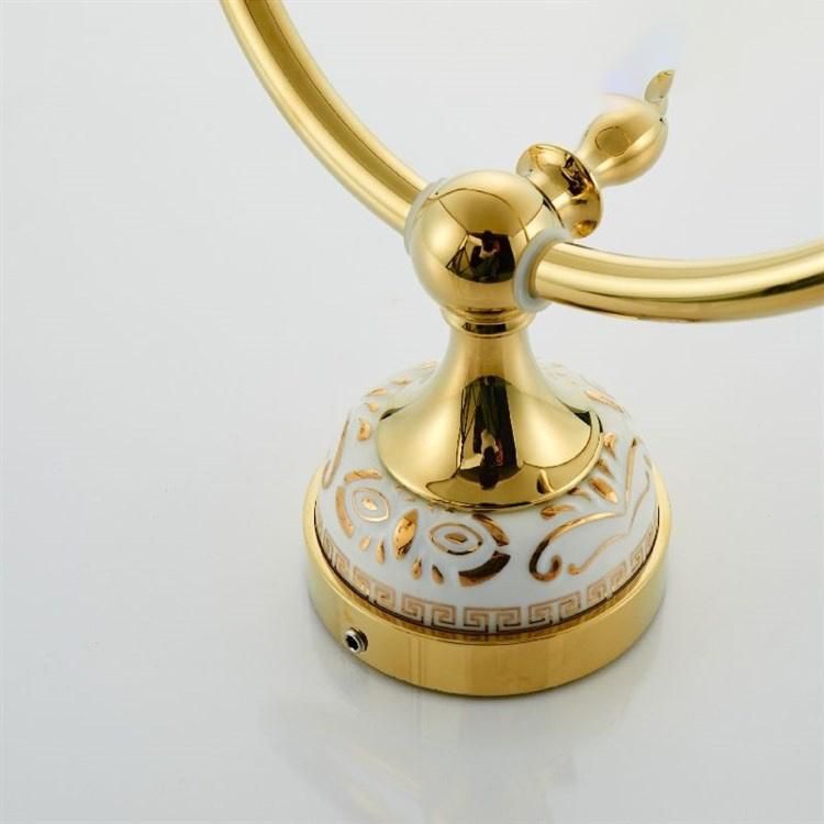 Stainless Steel Bathroom Accessory Set with Towel Ring