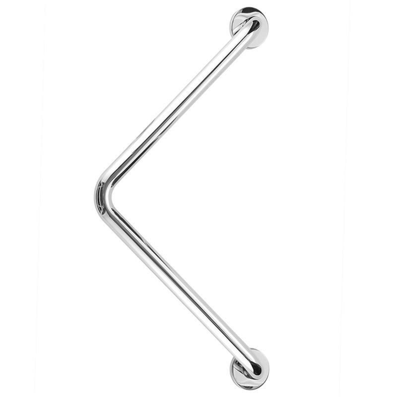 L Shaped Polished 304 Ss Elderly Shower Rail