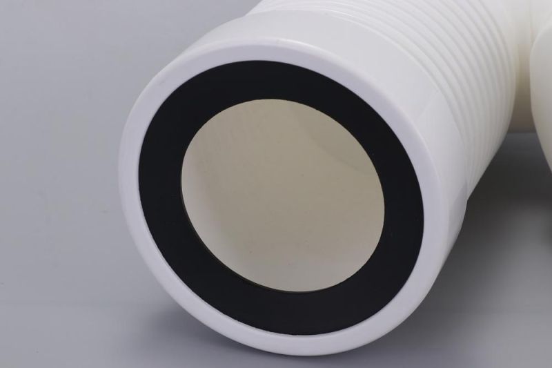 Wholesale Bathroom White Plastic Flexible Drain Hose Soil Pipe Wc Toilet Waste Pan Connector