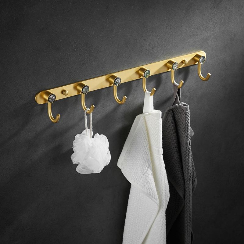 Bathroom Aluminum Floor Coat Hook