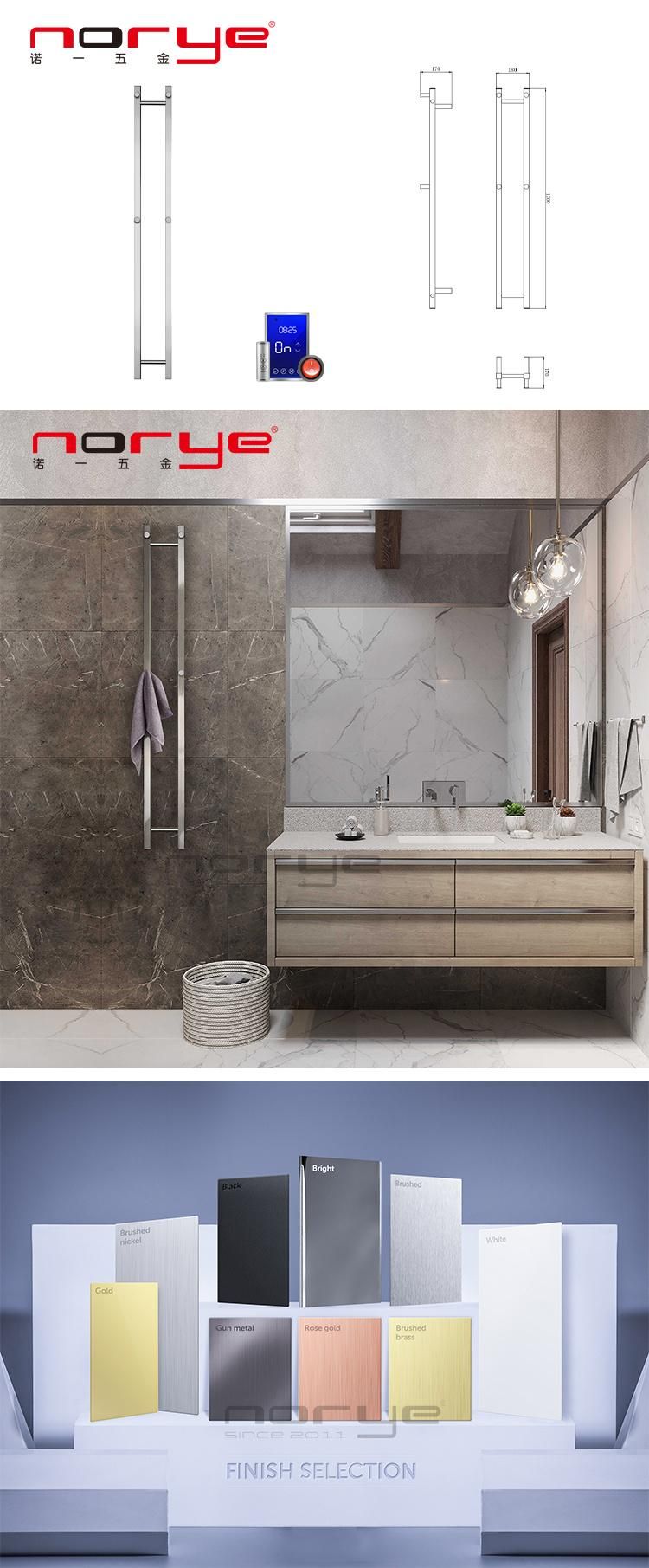 Vertical Rail Heated Towel Rack Dry Towel for Bathroom