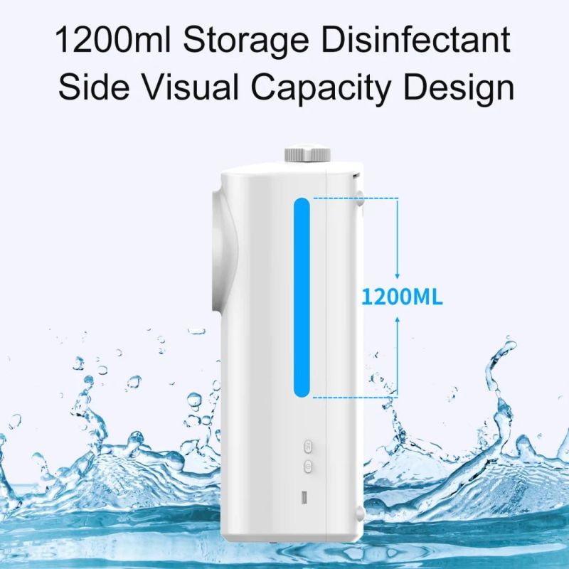 18 Languages Khmer Languages K9 PRO Dual 1200ml Thermometer Auto Soap Dispenser 2 in 1 Forehead and Hand Temperature Measuring