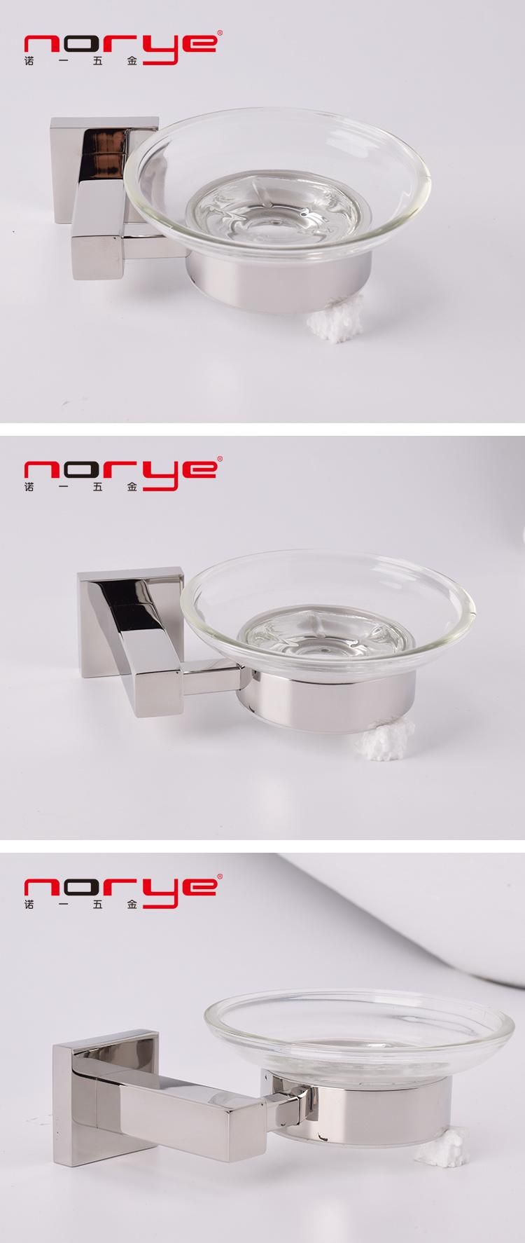 Stainless Steel 304 with Glass Soap Holder Dish Set Washroom Bathroom Accessories