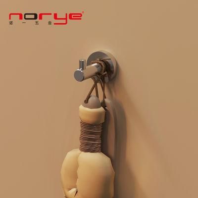 Stainless Steel Single Robe Hook Robe Clothes Towel Hooks for Bathroom
