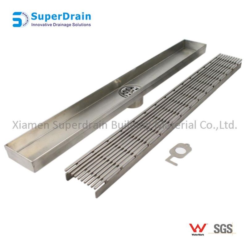 Bathroom Hotel Stainless Steel Linear Long Floor Shower Drain Grate