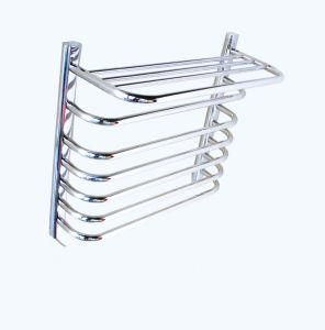 Onda. Warmer 6 Bars Round Shelf Electric Heated Towel Rack