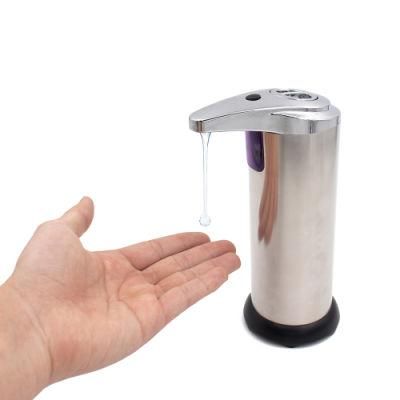 250ml Stainless Steel Automatic Soap Dispenser Motion Automatic IR Smart Sensor Touch