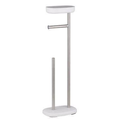 Hot Sales Bathroom Stainless Steel Toilet Paper Holder Stand with Shelf