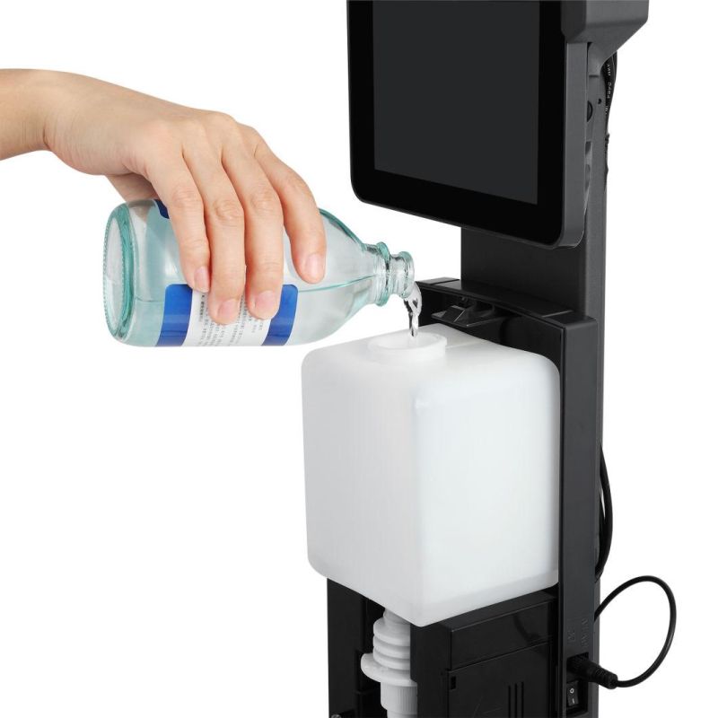 Touchless Automatic Hand Sanitizer Soap Liquid Dispenser Infrared Thermometer with Display Screen
