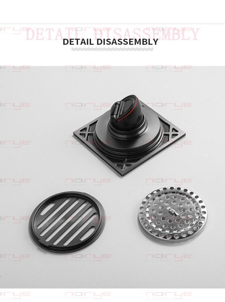 Factory Direct Sales Satin Stainless Steel 304 Floor Drain for Bathroom