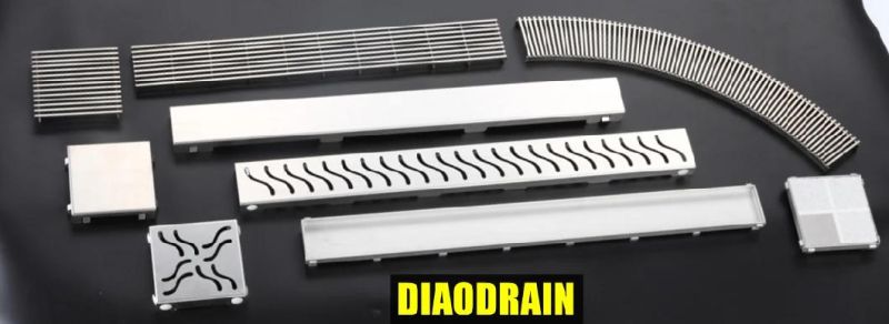 Arc Rim Linear Channel Drain with Heel Guard Top