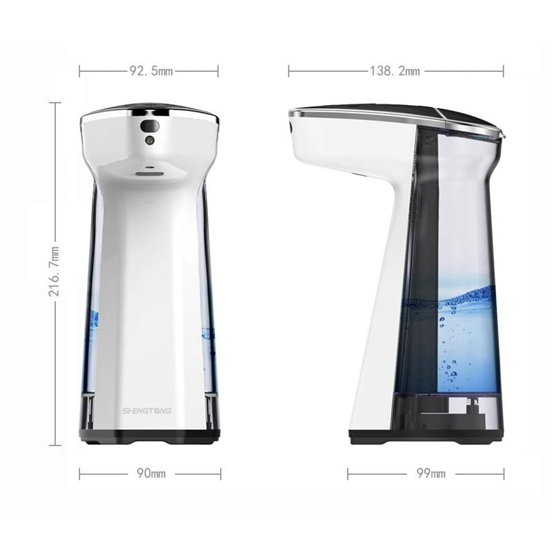 480ml Big Capacity 5 Foam Type Sensor Hand Washing Machine Automatic Temperature Measurement UV Hand Sanitizer Dispenser for Multiple Placement Use