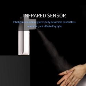 Automatic Touch Free Smart Spray Glass Wall Mounted Soap Hand Sanitizer Alcohol Dispenser