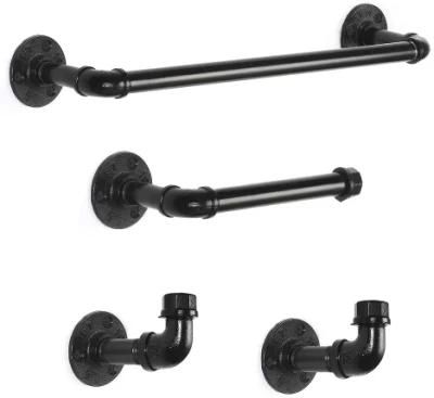 Industrial Bathroom Accessories Pipe Towel Rack