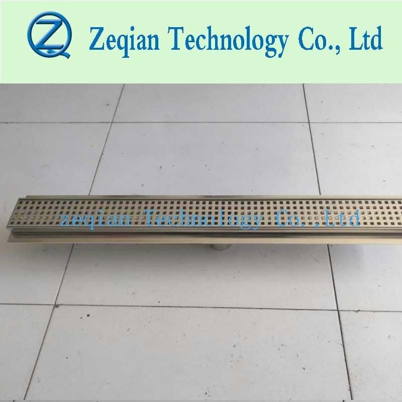 Stainless Steel Long Tile Insert Long Linear Shower Drain for Bathroom