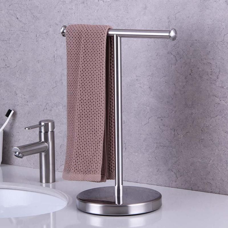 304 Brushed Bath Towel Stand Bathroom Towel Hanger
