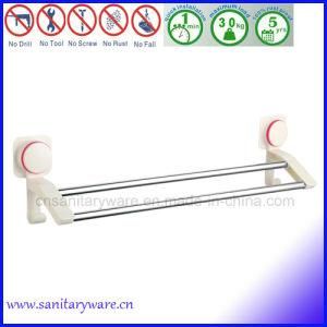 Double Stailness Steel Towel Bar with Suction Cup