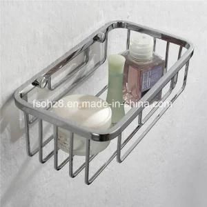 2017attractive Concise Style Stainless Steel Bathroom Accessory Shallow Baskets (8807)