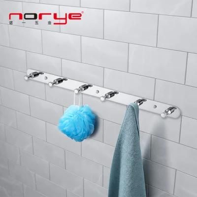 Norye Towel Clothes Hanger Hooks for Washroom Wall Mounted with Stainless Steel 304 Cloth Hook