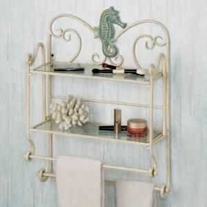 Mutifunctional Bathroom Storage Rack with Glass Holder