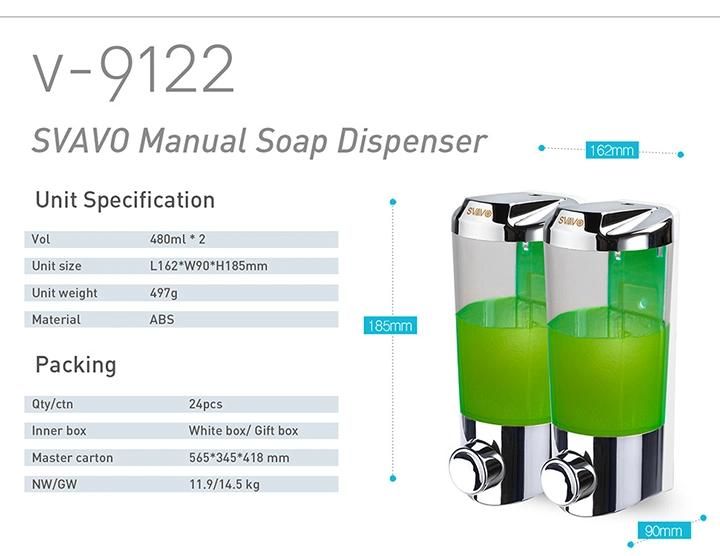 Double Press Soap Dispenser V-9122