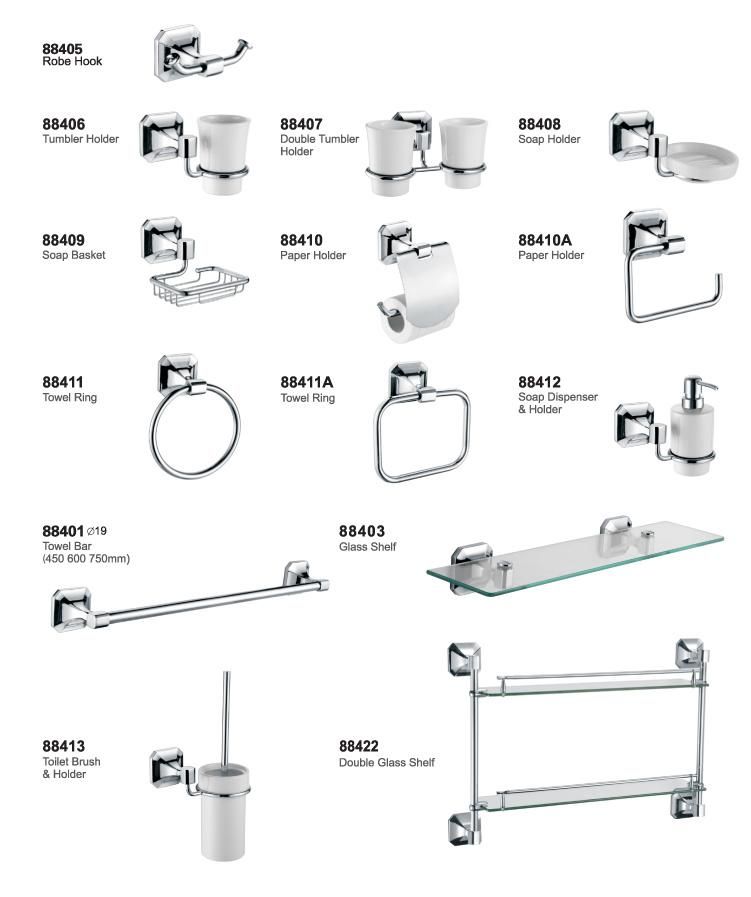 Bathroom Accessory Sets Bathroom Shelf Unit Tissue Holder Cheap Sample Available Chrome Hotel Washroom Toilet Accessories 6 Piece Bathroom Accessories