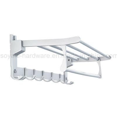 Bathroom Accessories Aluminum Material Wall-Mounted Towel Rack with 5 Hooks (SY-21611)