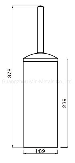 Whole Body Stainless Steel Standing Toliet Brush Holder Mx-Ls94I