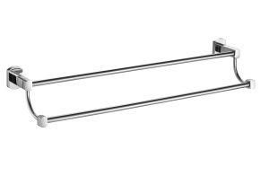 Beelee Bathroom Accessories Chrome Towel Holder with 304 Stainless Steel Towel Bar