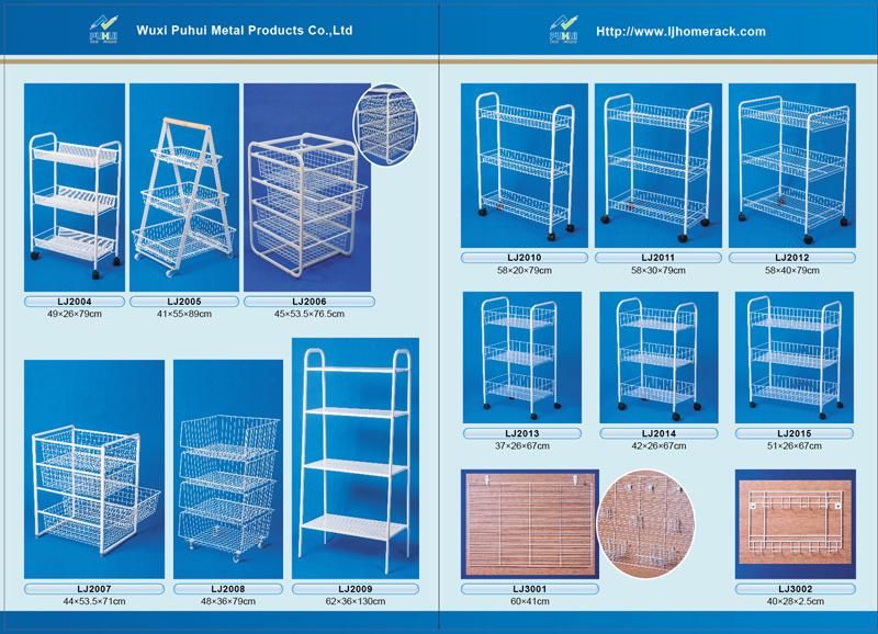 Wall Mounted Cleaning Products Organizer Rack (LJ1006)