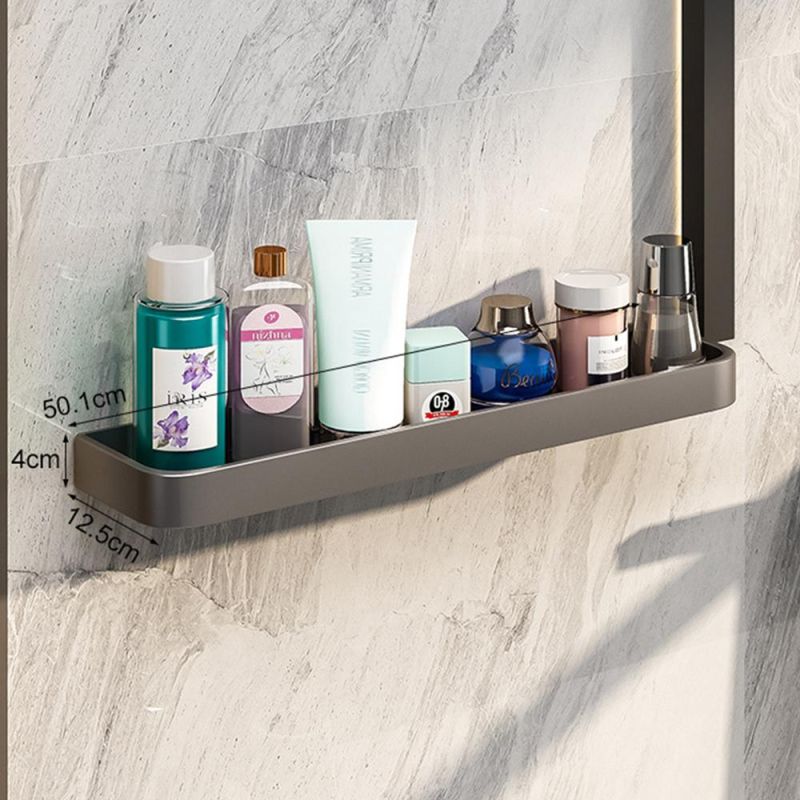 with Towel Rod Shampoo Tray Stand Floating Shelf Organizer